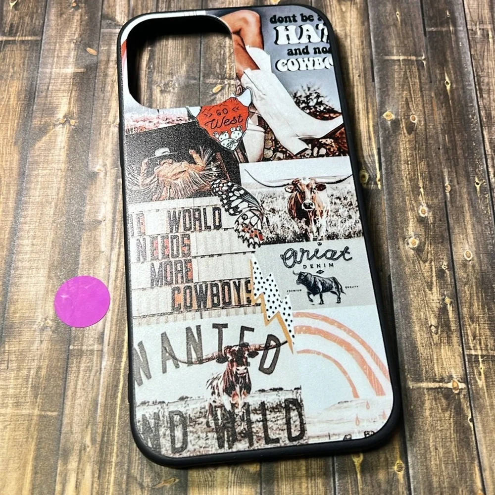 5for$10 Cowgirl IPhone 13 Pro Max Aesthetic Collage Phone Case Cowboy